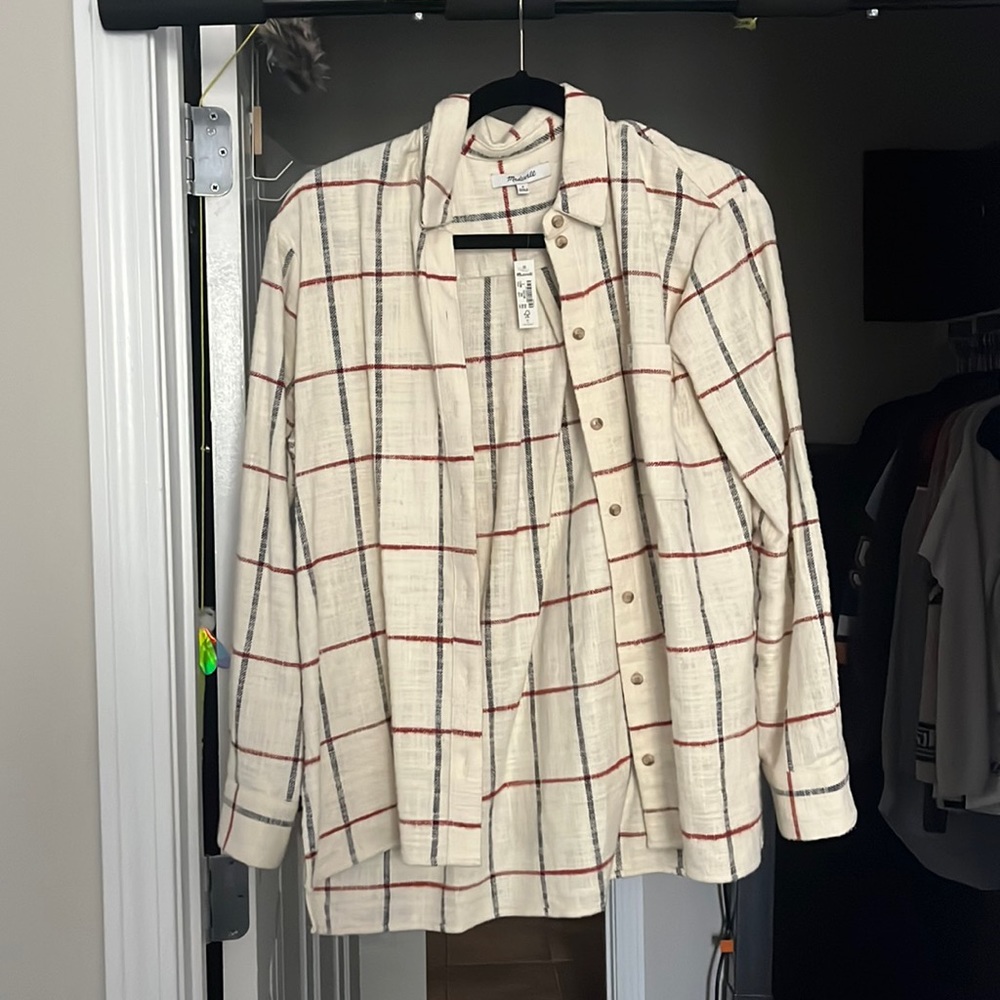 Madewell flannel shirt size S